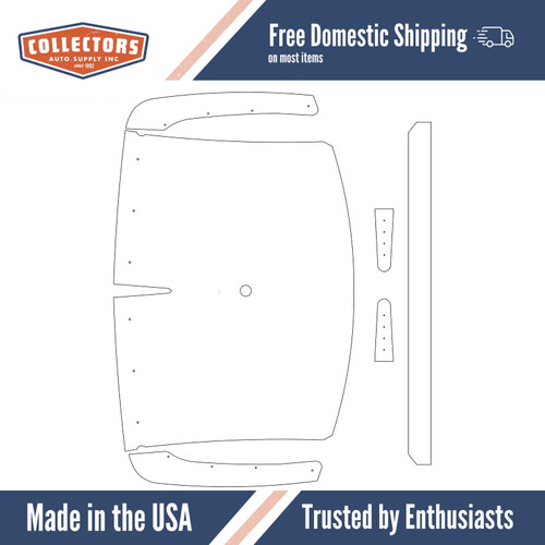 Roof/Headliner Insulation Kit for 1957-1960 Dodge Truck