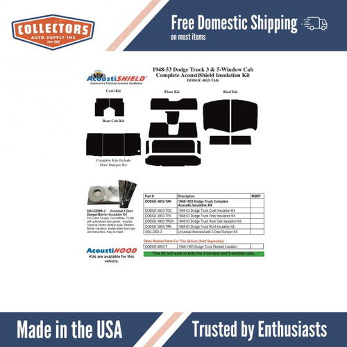 Rear Cab Cover Panel for 1948-1953 Dodge Truck