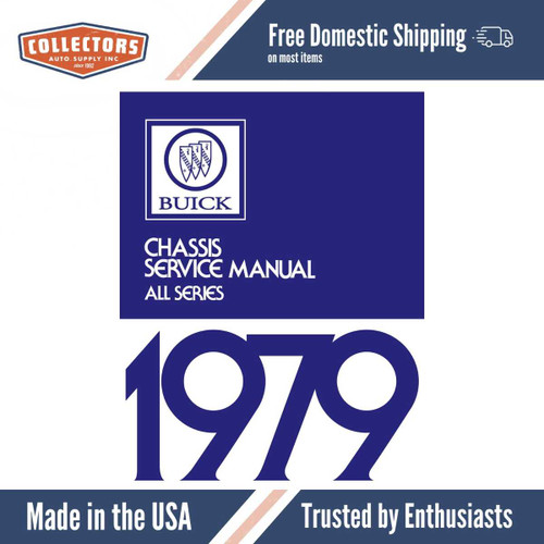 1979 Buick Chassis Service Manual (All Series) - Includes 11x26 in. COLOR Wiring Diagrams