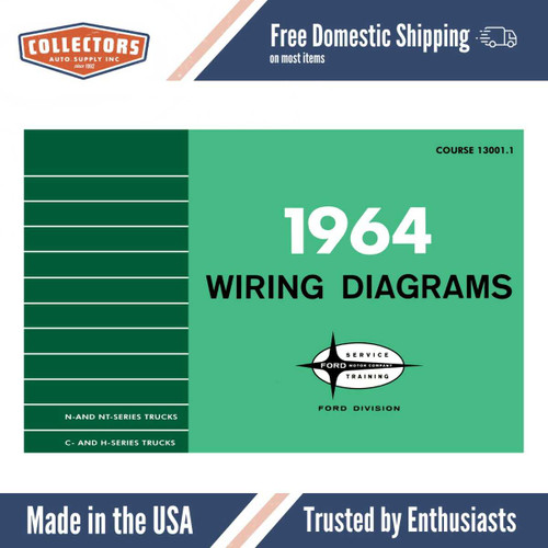 1964 Ford C, CT, H, HT, N, & NT Series Truck Wiring Diagrams Manual - 11x17 inch COMB Bound