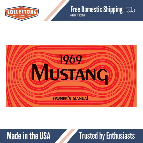 1969 Mustang Owner's Manual - COLOR