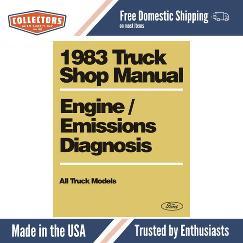 1983 Ford Light Duty Truck Engine / Emissions Diagnosis Manual