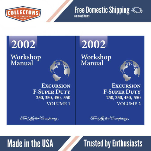2002 Ford F-Super Duty 250, 350, 450, 550 & Excursion Workshop Manual