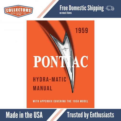 1958 - 1959 Pontiac Hydra-Matic Manual