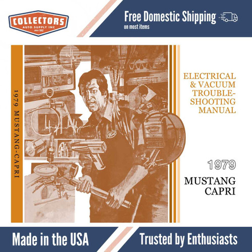 1979 Ford Mustang Capri Electrical Vacuum Troubleshooting Manual - COLOR