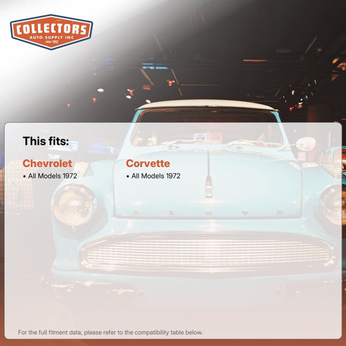 1972 Chevrolet Corvette Owners Manual