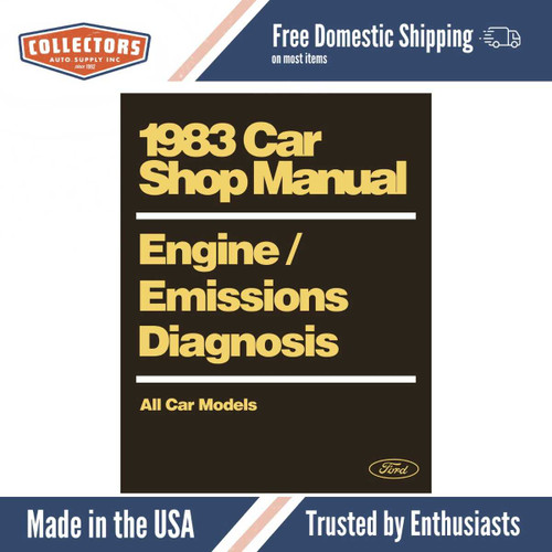 1983 Ford Lincoln Mercury Engine / Electronics & Emissions Diagnosis Shop Manual