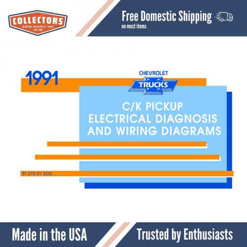 1991 Chevrolet C-K Truck Electrical Diagnosis & Wiring Diagrams - 11x17 inch COMB Bound