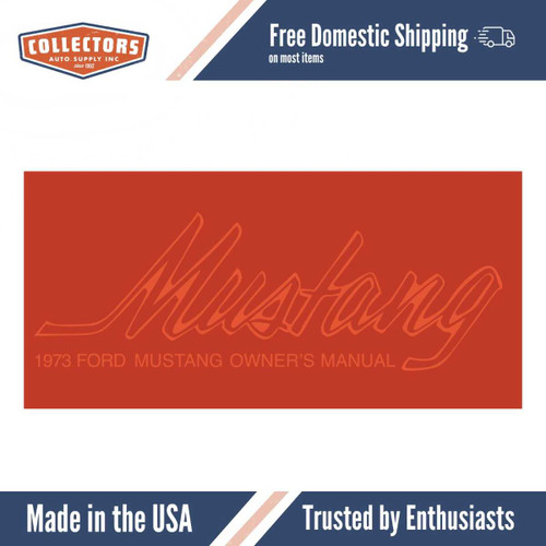 1973 Mustang Owner's Manual