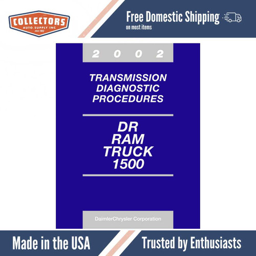 2002 Dodge Ram Truck 1500 Transmission Diagnostic Procedures