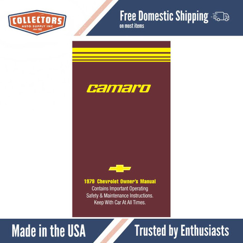 1979 Chevy Camaro Owner's Manual