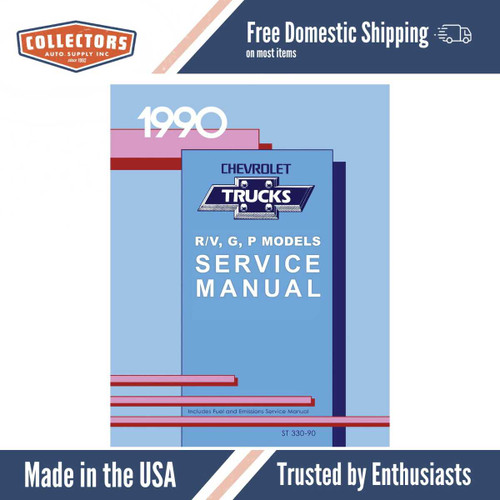 1990 Chevrolet R-V Truck, G-P Van Shop Manual