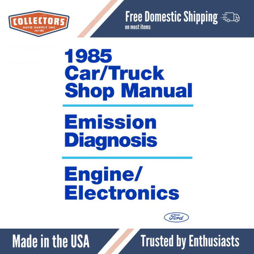 1985 Ford Car / Truck Engine / Electronics & Emissions Diagnosis Shop Manual