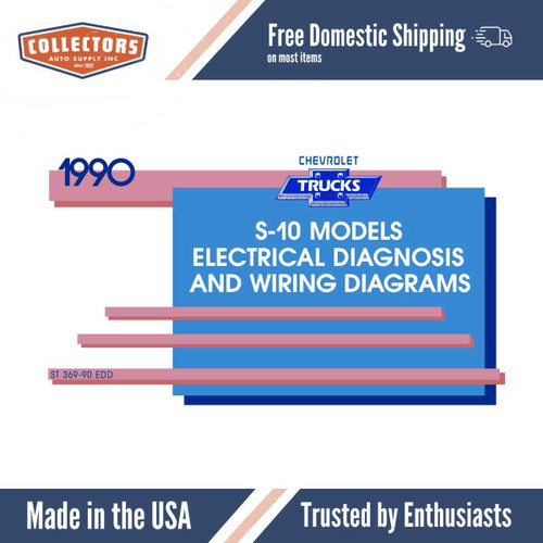 1990 Chevrolet S-10 Truck Electrical Diagnosis & Wiring Diagrams Manual - 11x17 inch COMB Bound