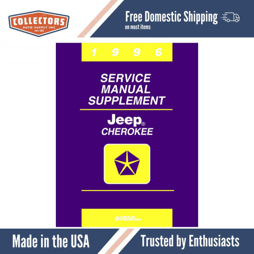 1996 Jeep Cherokee Engineering Changes Shop Manual Supplement