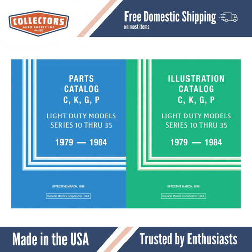 1979 - 1984 GMC Chevrolet Truck Parts and Illustrations Catalogs