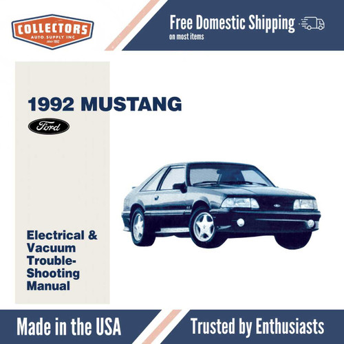 1992 Ford Mustang Electrical & Vacuum Troubleshooting Manual