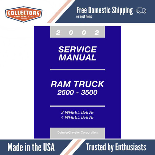 2002 Dodge Ram Truck 2500 - 3500 Service Manual