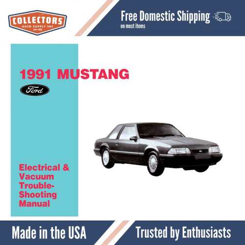 1991 Ford Mustang Electrical & Vacuum Troubleshooting Manual