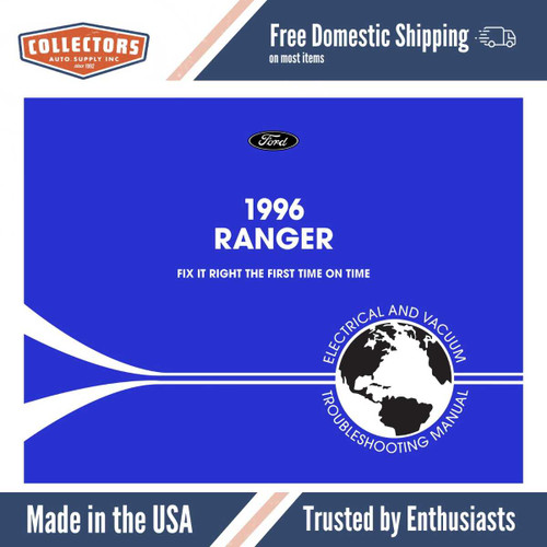1996 Ford Ranger Electrical and Vacuum Troubleshooting Manual