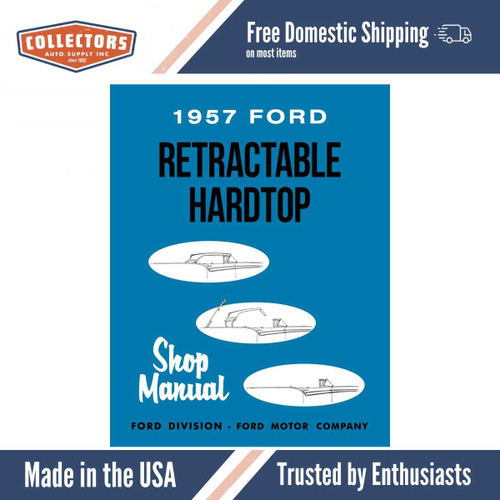 1957 Ford Retractable Hardtop Shop Manual