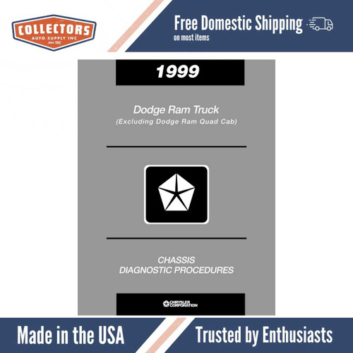 1999 Dodge Ram Truck Chassis Diagnostic Manual Supplement