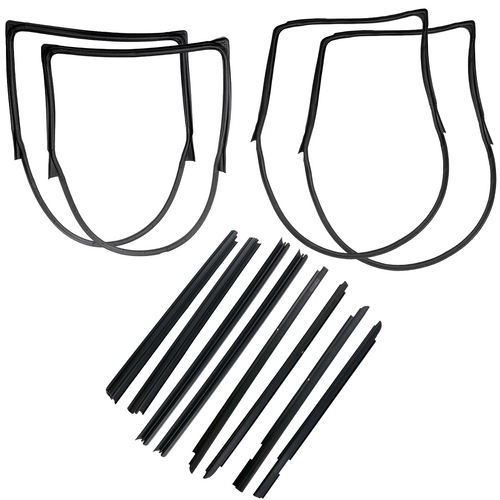 Weatherstrip Kit: Door Seals & Belt Weatherstrips for 2007-2018 Jeep Wrangler