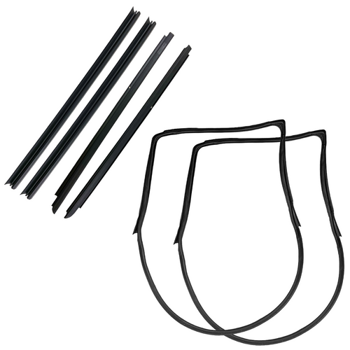 Weatherstrip Kit: Door Seals & Belt Weatherstrips for 2007-2018 Jeep Wrangler