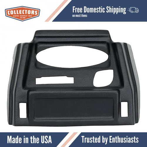 Center Console Cap Cover Skin Overlay Black for 1979-1982 Fiat Multiple Models