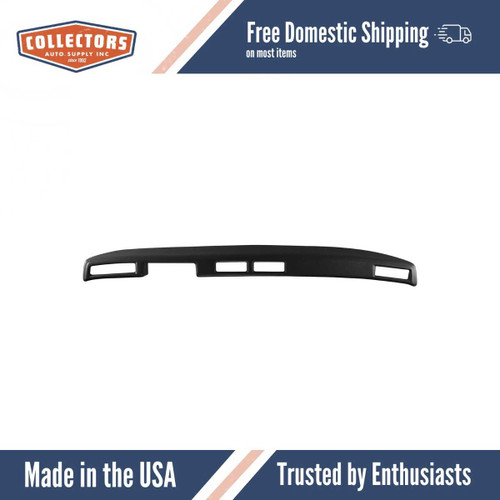 Dashboard Cap Cover Skin Overlay Black for 1974-1976 Cadillac DE VILLE and More