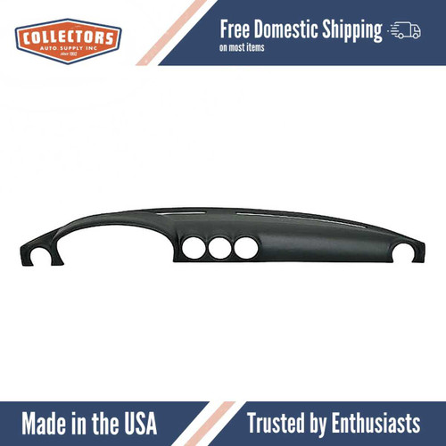 Dashboard Cap Cover Skin Overlay Black for 1972-1989 Mercedes Benz Multiple Models Without Climate Sensor Body 107