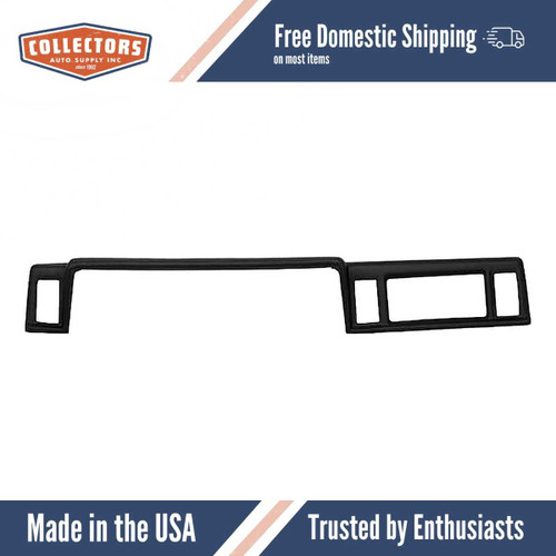 Dashboard Cap Cover Skin Overlay Black for 1982-1988 Ford Bronco II, Ranger