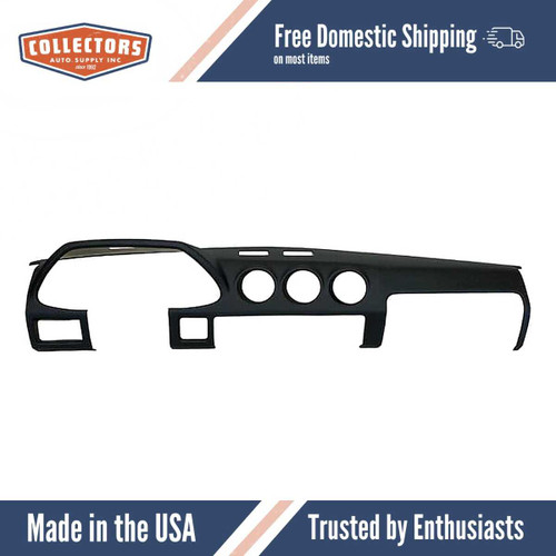 Dashboard Cap Cover Skin Overlay Black for 1979-1983 For: Datsun/Nissan Fits: 280ZX Without Sensor