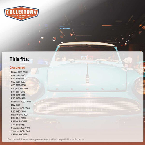 Dashboard Cap Cover Skin Overlay Black for 1981-1991 Chevrolet Multiple Models