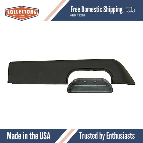 Interior Door Arm Rest Skin Overlay Black for 1973-1979 Ford Full Size Truck