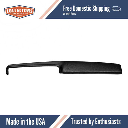 Dashboard Cap Cover Skin Overlay Black for 1975-1976 Chevrolet/Buick/Oldsmobile/Pontiac Multiple Models
