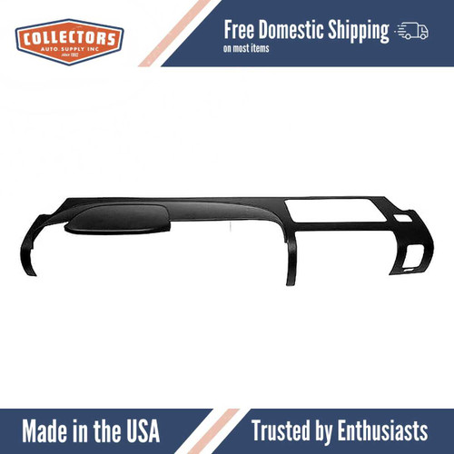 Dashboard Cap Cover Skin Overlay Black for 2007-2012 Chevrolet Multiple Models Lower Dash