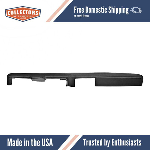 Dashboard Cap Cover Skin Overlay Black for 1969 Chevrolet Camaro