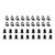 Door Panel Clips, 36 pcs for 1970-1973 Nissan 240Z Coupe 2-Door DPK 4210 70