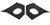 Kick Panel Board for 1959-1960 Chevrolet Impala Coupe Front Left Right Black