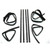 Window Sweeps Channel Kit for 1972-1979 Dodge & Plymouth Vehicles LH, RH - Smooth Window Movement, Noise Reduction, OEM