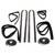 Window Sweeps Channel Door Seal Kit LH, RH for 1980-1993 Dodge Vehicles