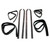 Window Sweeps Channel Kit for 1980-1993 Dodge & Plymouth Vehicles, Left & Right, 8 Pieces, US-Made Quality