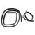Glass Run Window Channel LH, RH for 1968-1971 Dodge Vehicles