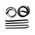 Window Sweeps Channel Kit LH, RH for 1975-1979 Ford Vehicles