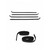 Window Sweeps Channel Kit for 1983-1988 Ford Bronco II, Ranger LH, RH - Smooth Window Movement & Noise Reduction