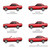Window Sweeps Felt Kit Front, LH & RH for 1980-1990 Buick Electra, LeSabre