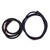 Door Rubber Weatherstrip Seal Rear, LH & RH for 1979-1993 Ford Mustang