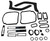 Body Gasket Kit Weatherstrip Seal for 1969 Chevelle El Camino Black 23 pieces