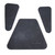 1963-1965 Buick Riviera Yellow Fiberglass Hood Insulation Pad Heat Shield Kit for Front Area - 3 Pieces